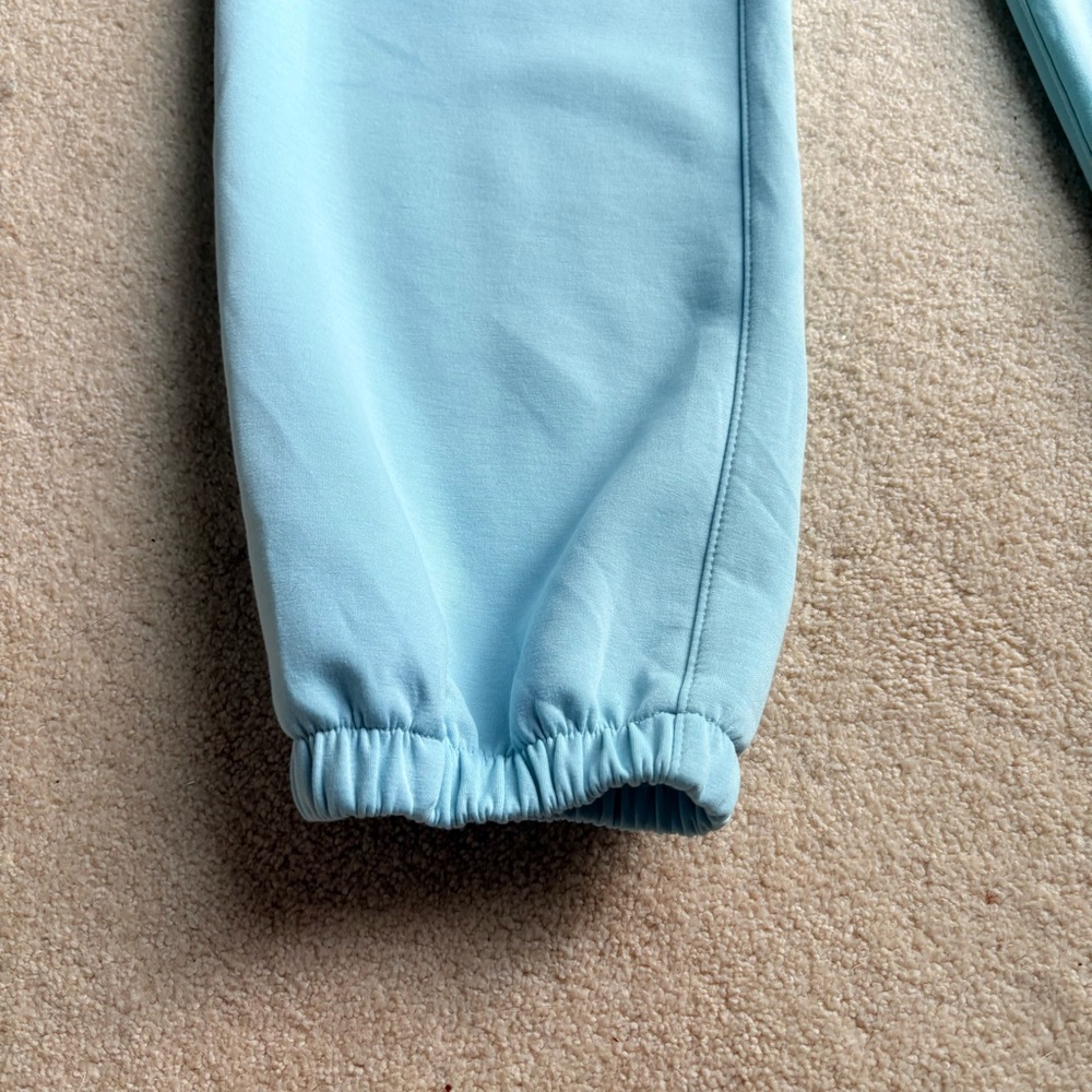 Dear Scarlett Aqua Sweatpants Relaxed Fit Elastic Cuffs - Picture 2 of 5